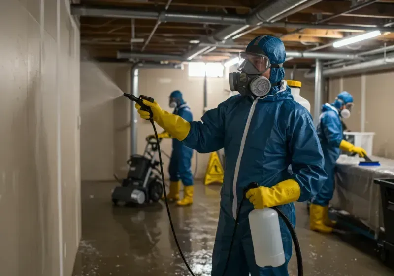 Basement Sanitization and Antimicrobial Treatment process in Canyon Rim, UT