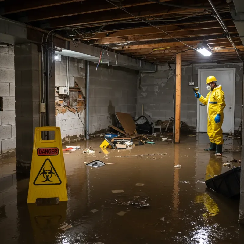 Flooded Basement Electrical Hazard in Canyon Rim, UT Property